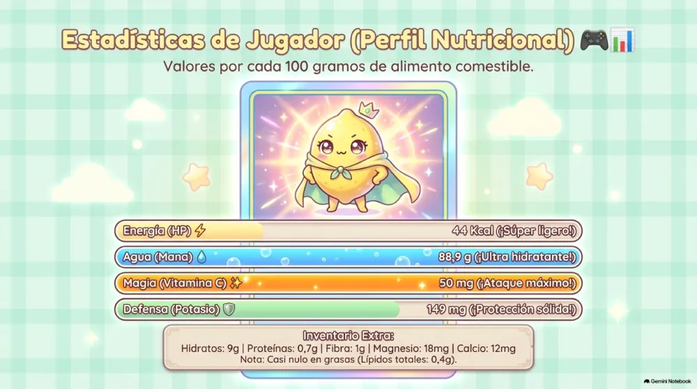 valor nutricional limón 83