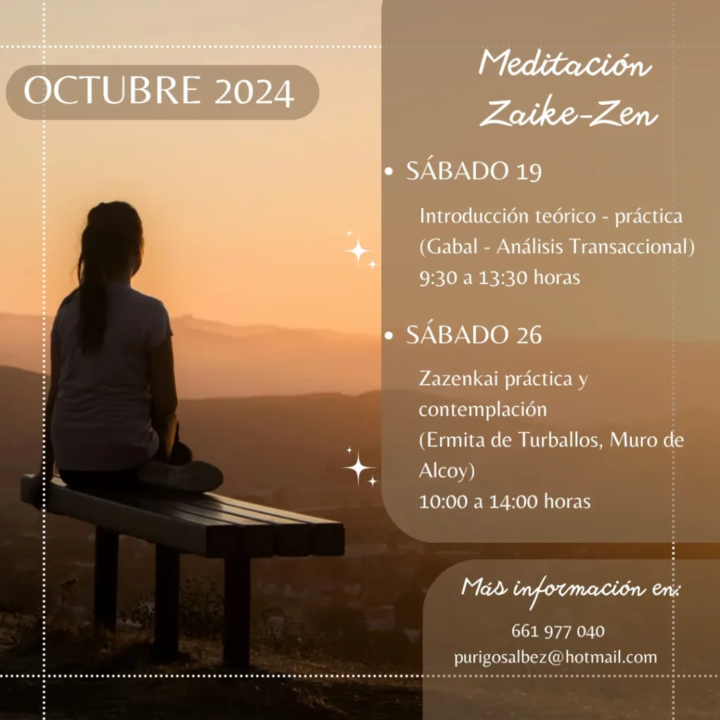 Post instagram meditacion zaike zen octubre 2024