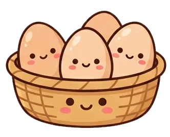 icono huevos con cáscara