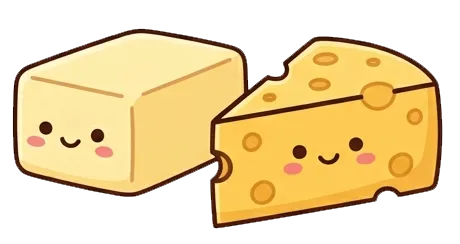 icono queso y mantequilla